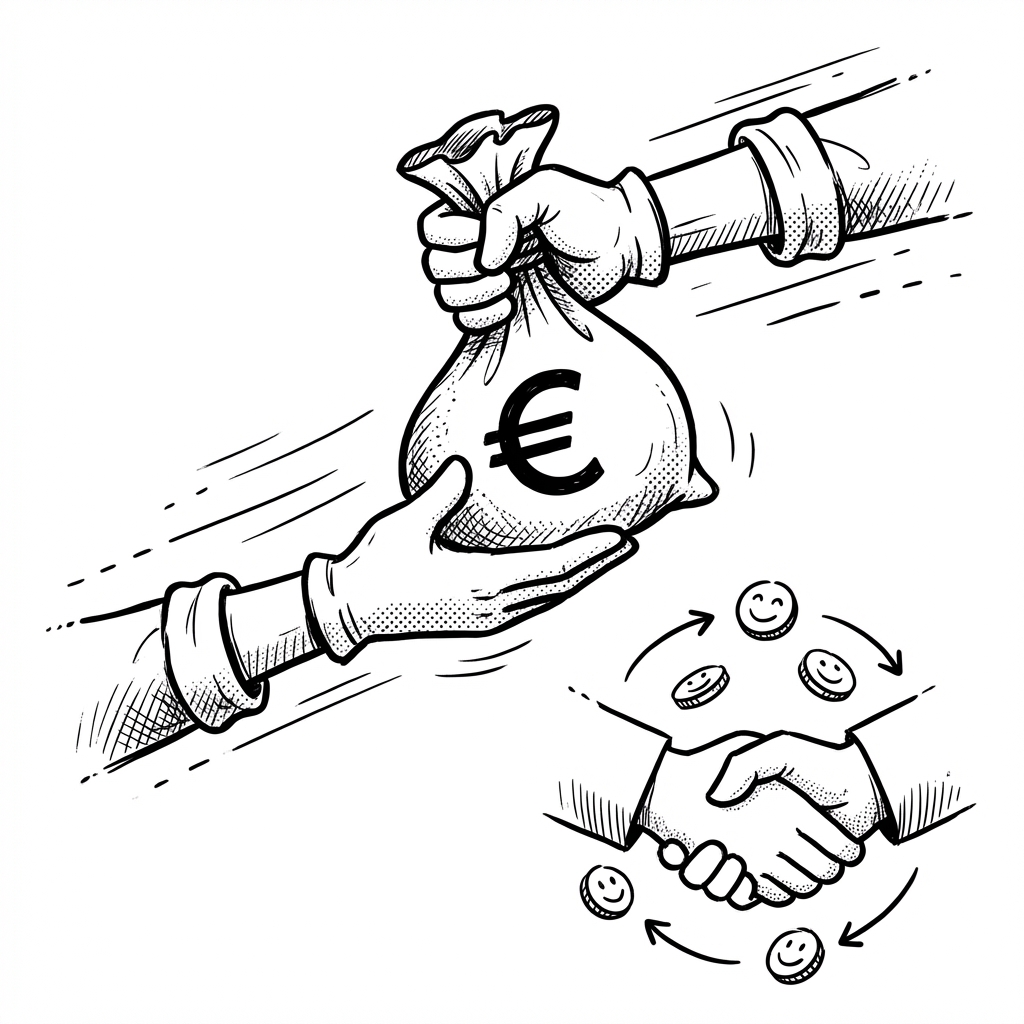 Comic: Schnelle Finanzhilfe